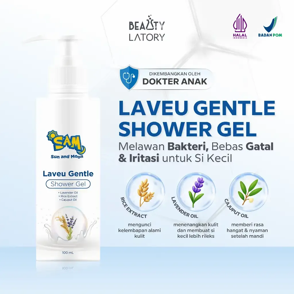 SUN AND MOON - Laveu Gentle Shower Gel Baby & Kids