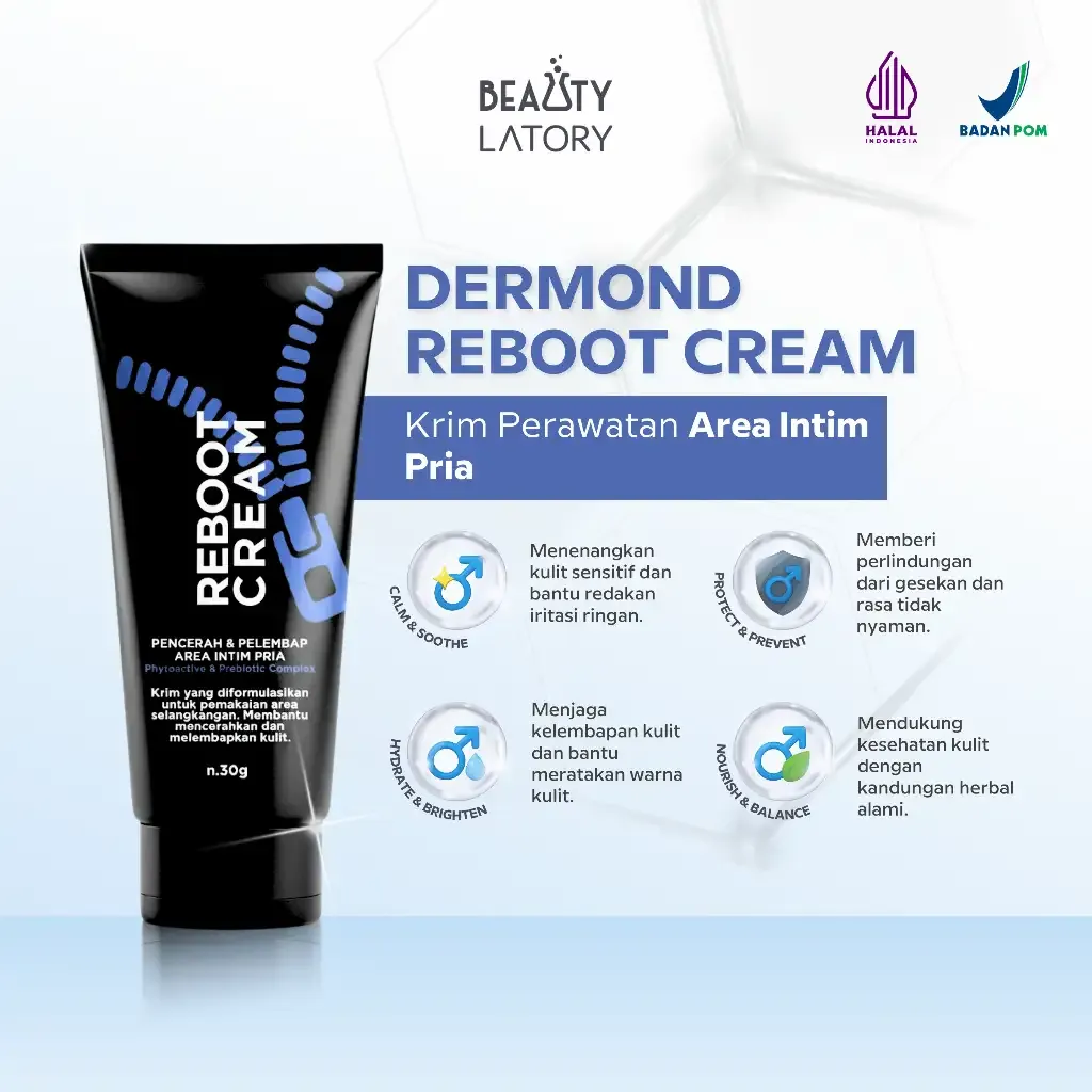DERMOND Reboot Cream - Krim Perawatan Area Intim Pria